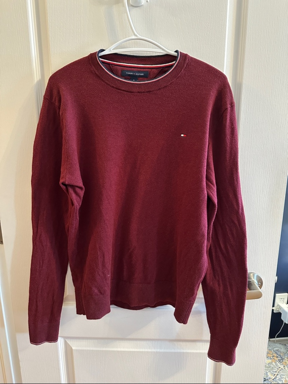Tommy Hilfiger Cotton cashmere blend long sleeve sweater